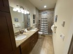 Master Bathroom with huge tiled shower